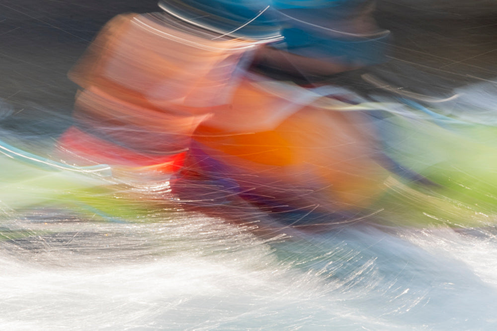 Whitewater Kayaking Inspires Art Photography with Motion and Energy