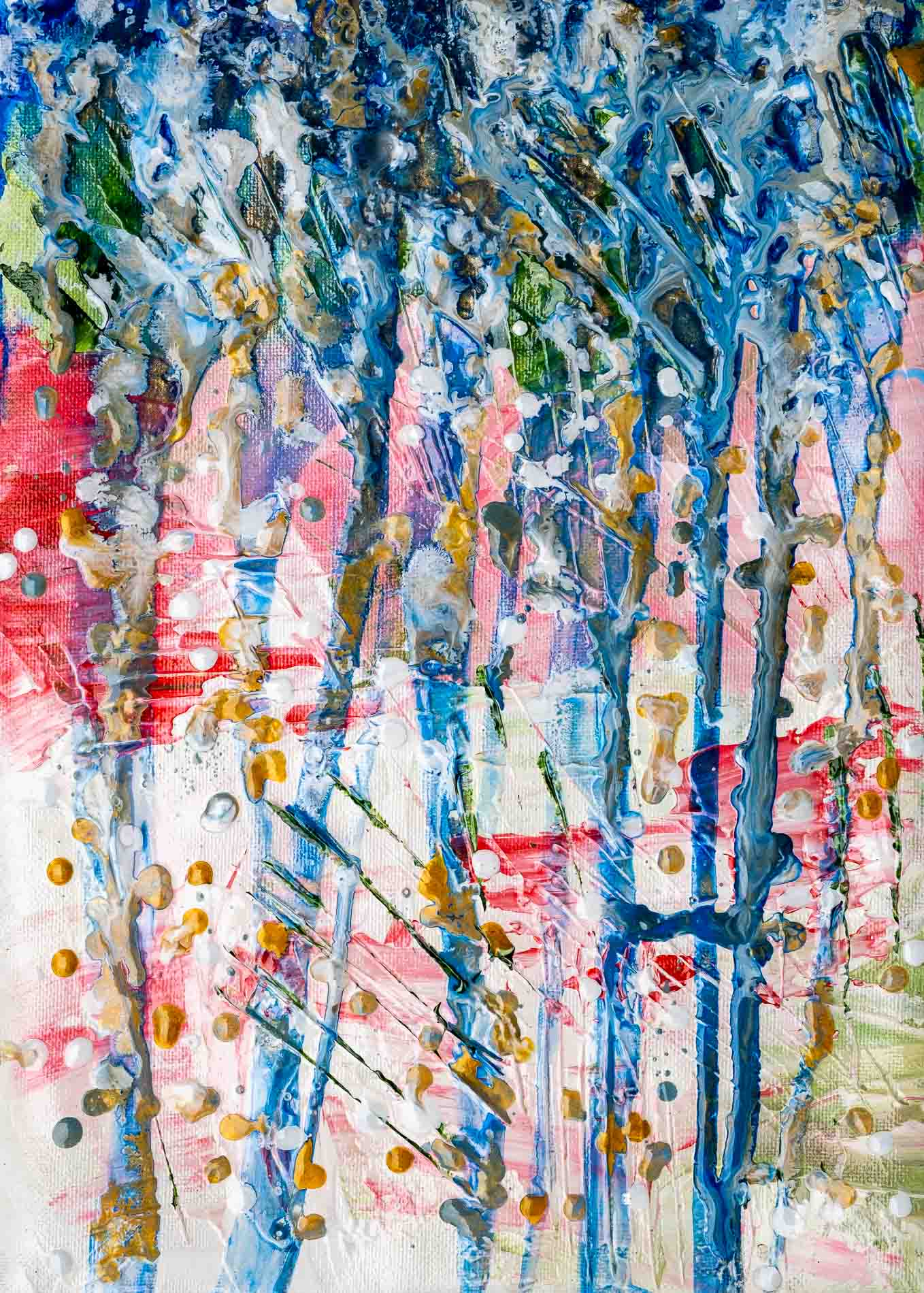 Rain Spritzer: How a Desert Island Question Inspired an Abstract Painting