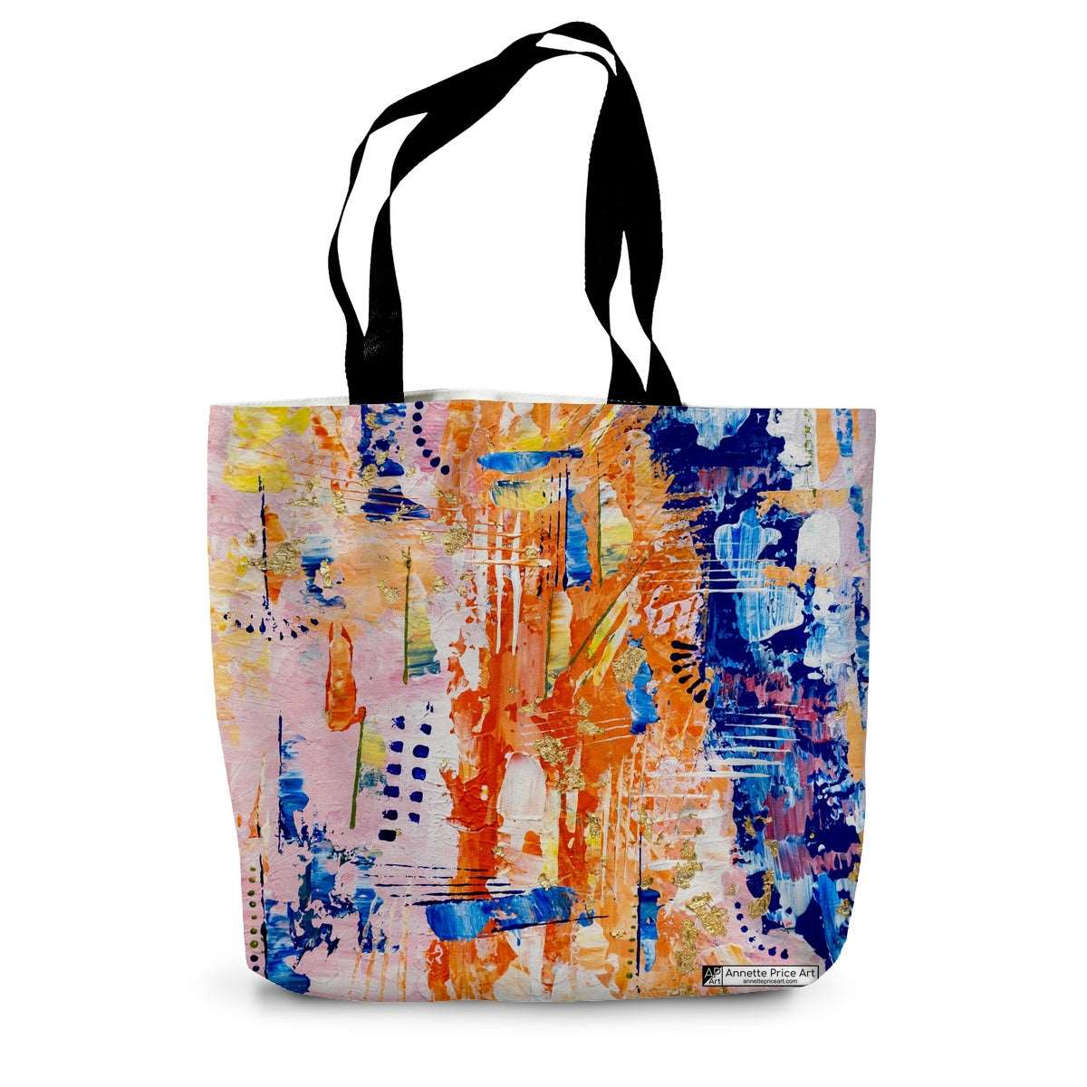Electric Sunburst Canvas Tote Bag